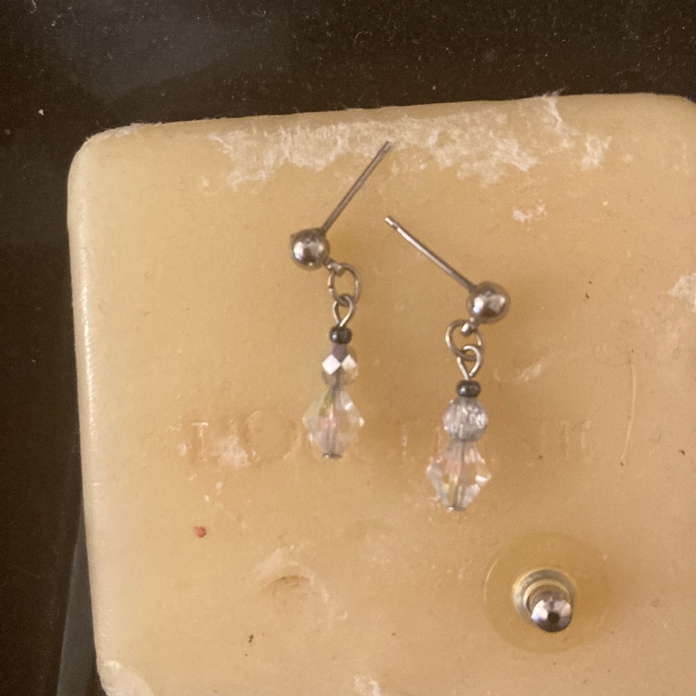 Real crystal earrings